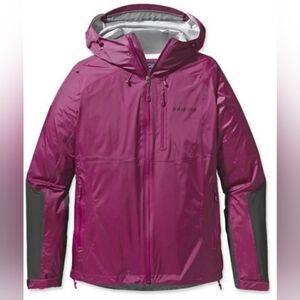 Patagonia Purple Pink Gray Torrentshell Hooded Full Zip Rain Jacket Size Medium